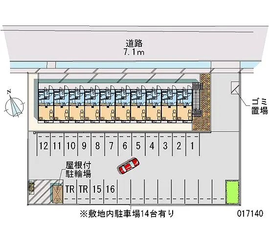 ★手数料０円★津市中河原　月極駐車場（LP）